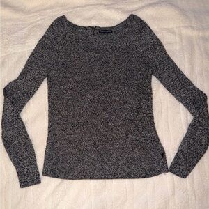 American Eagle Outfitters Charcoal Crew Neck Sweater